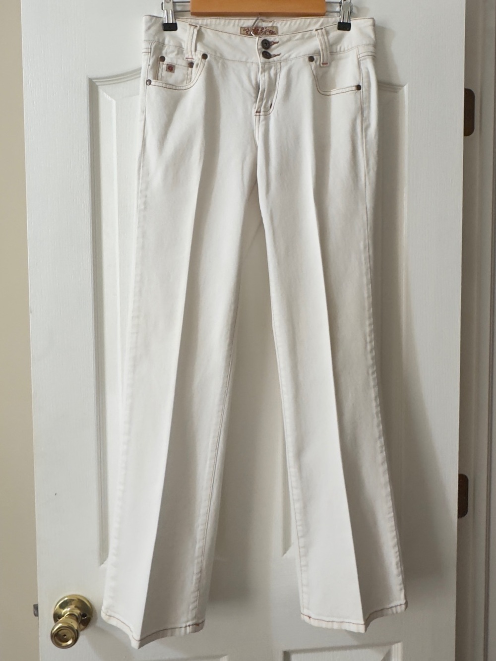 Paris Blues Cream-White Flare Jeans